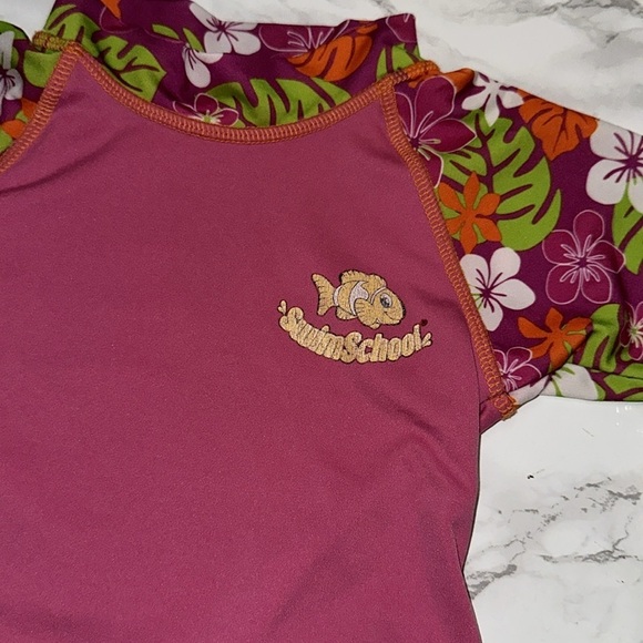 Kids' Pink Rash Guard - Picture 3 of 5